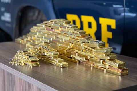 PRF apreende 103 kg de ouro avaliados em mais de R$ 60 milhões