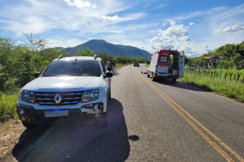 Homem de 41 anos morre atropelado na rodovia de acesso à Barragem da Pedra