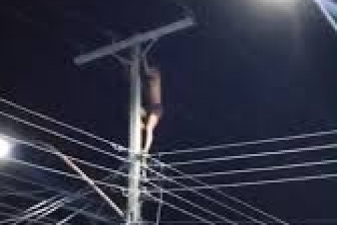 Homem morre após levar descarga elétrica ao subir em poste na Ilha de Vera Cruz