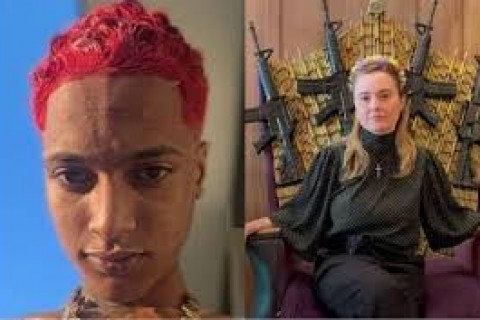 Oruam reage a foto de deputada federal em ‘trono’ de fuzis: ‘Se eu postar é apologia ao crime’