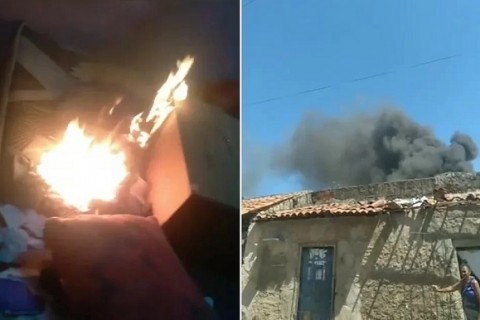 Adolescente incendeia casa da mãe após discussão: “Vai dormir no inferno”