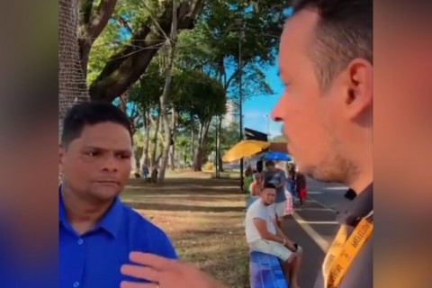 Pregação de ‘Moreno em Cristo’ em praça de Itabuna é proibida por fiscal da prefeitura e repercute nas redes sociais