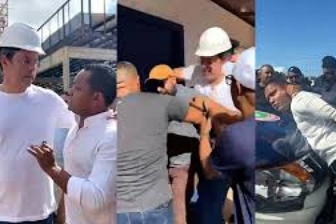 Prefeito de Macapá se envolve em confusão e é flagrado agredindo integrante de equipe de reportagem