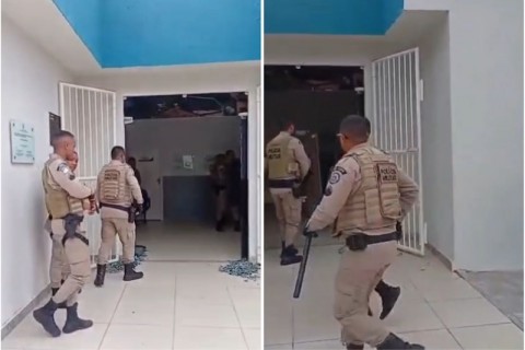 Homem em surto psicótico invade fórum de Itacaré com facão e tenta atear fogo