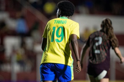 Seleção Feminina Sub-20 vence o México por 3 a 0 e jogo marca estreia de Tainá Santos, atleta de Jequié