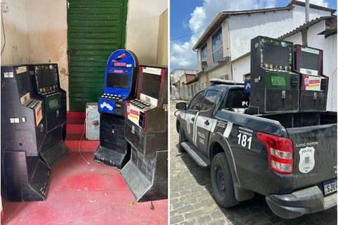 Apuarema: Polícia Civil deflagra operação contra jogos de azar e apreende máquinas caça-níqueis