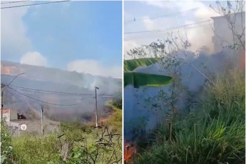 Queimadas causam transtornos e riscos para moradores de Ipiaú e no distrito do Japomirim