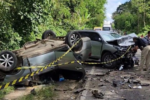 Motorista de app morre em acidente na BR-101, entre Itabuna e Buerarema