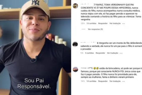 Tierry é alvo de críticas em campanha sobre paternidade: “Nunca foi um pai para o filho”