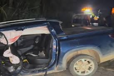 Acidente na BR-101 deixa motorista de picape em estado grave