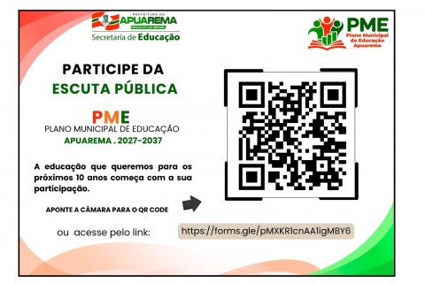 Apuarema inicia escuta pública para o Plano Municipal de Educação 2027-2037
