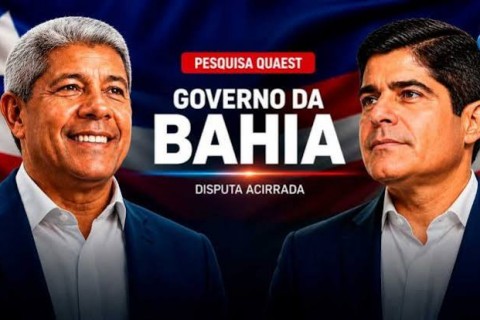 Governo da Bahia: Pesquisa Quaest aponta empate técnico entre ACM Neto e Jerônimo