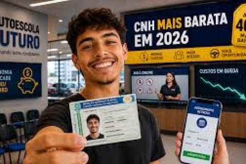 CNH mais barata em 2026: veja o que mudou e o que você ainda precisa pagar para tirar a carteira