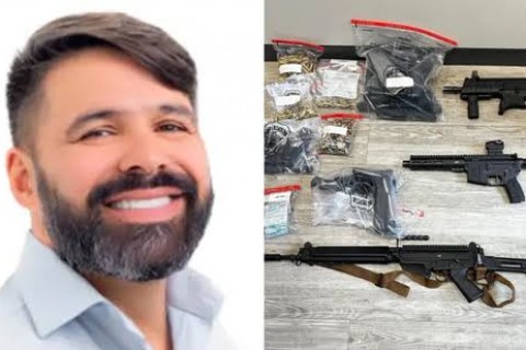 Vereador é preso em flagrante pela PF com fuzis e submetralhadora