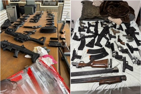 PF apreende 44 armas e R$ 535 mil durante operação contra fraudes em registros de CACs na Bahia