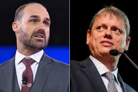 Eduardo Bolsonaro volta a se colocar como possível candidato à Presidência em 2026 e critica Tarcísio de Freitas